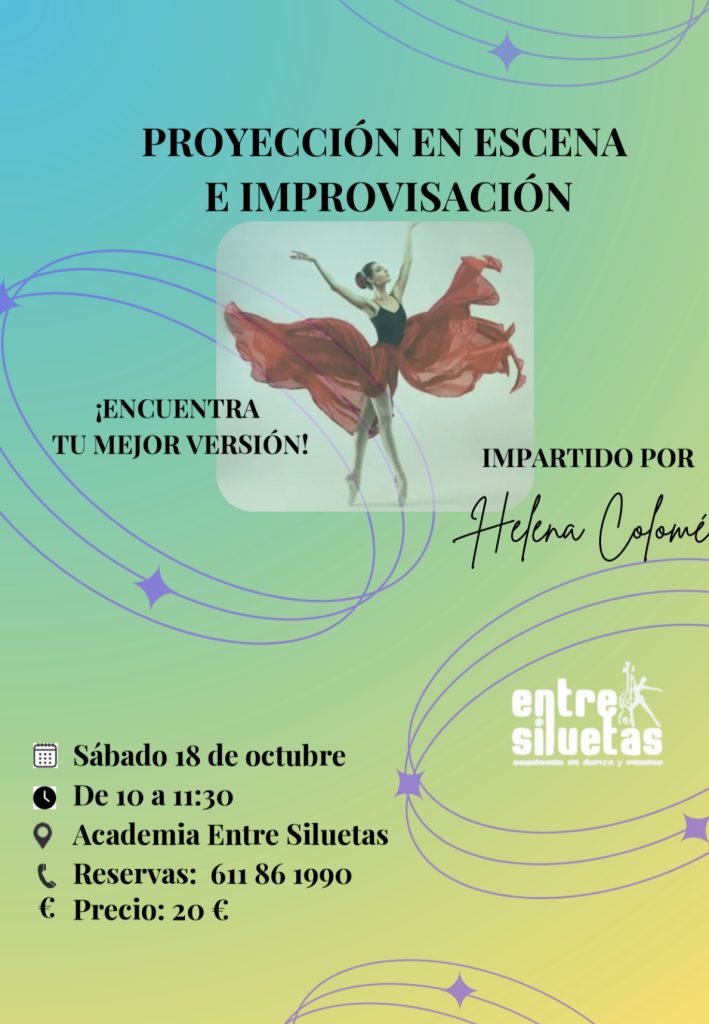 Aviso para curso de proyección en escena e improvisación